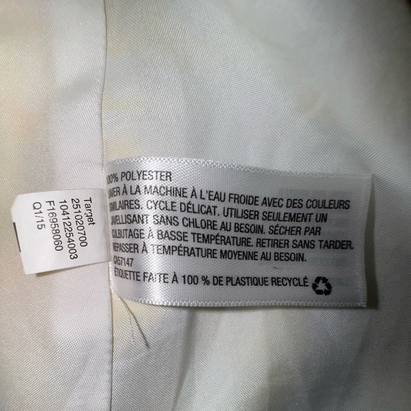 LILLY PULITZER Target Yellow white Pineapple Punch rope w gold trim tank sz Med - Picture 9 of 11